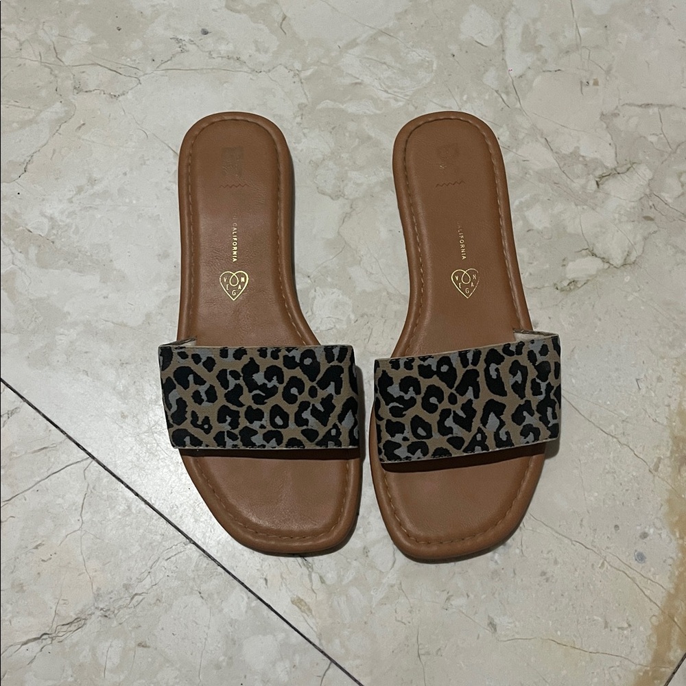 BC Footwear Leopard Print Sandals